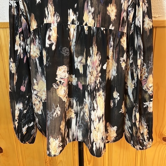 NWT IRO Anite Black & Grey Print 100% Silk Blouse Sz-M/38 - Picture 6 of 10